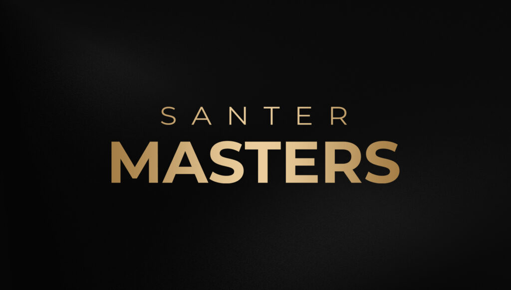 Logo do programa Santer Masters de reconhecimento e alta performance da Santer