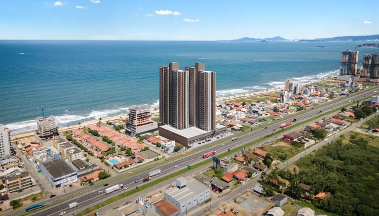 Vista aérea do bairro Tabuleiro, em Barra Velha, destaque entre os bairros para investir em SC
